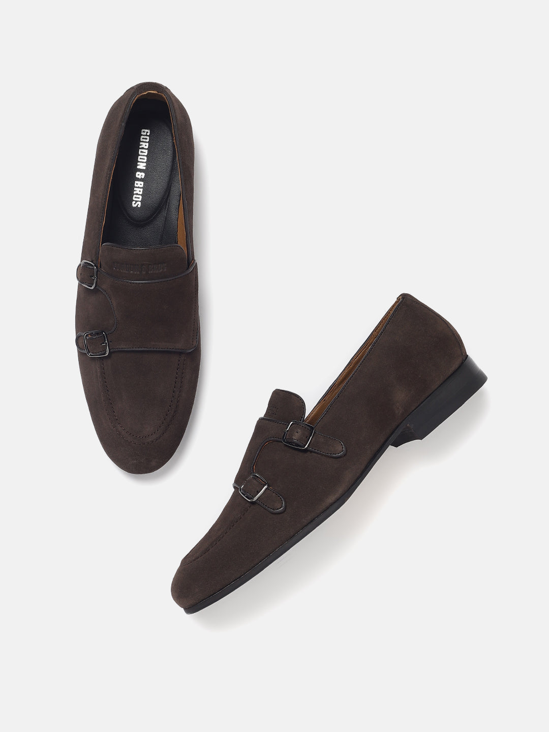 Double Monk - 625194 (Suede Dk Brown)